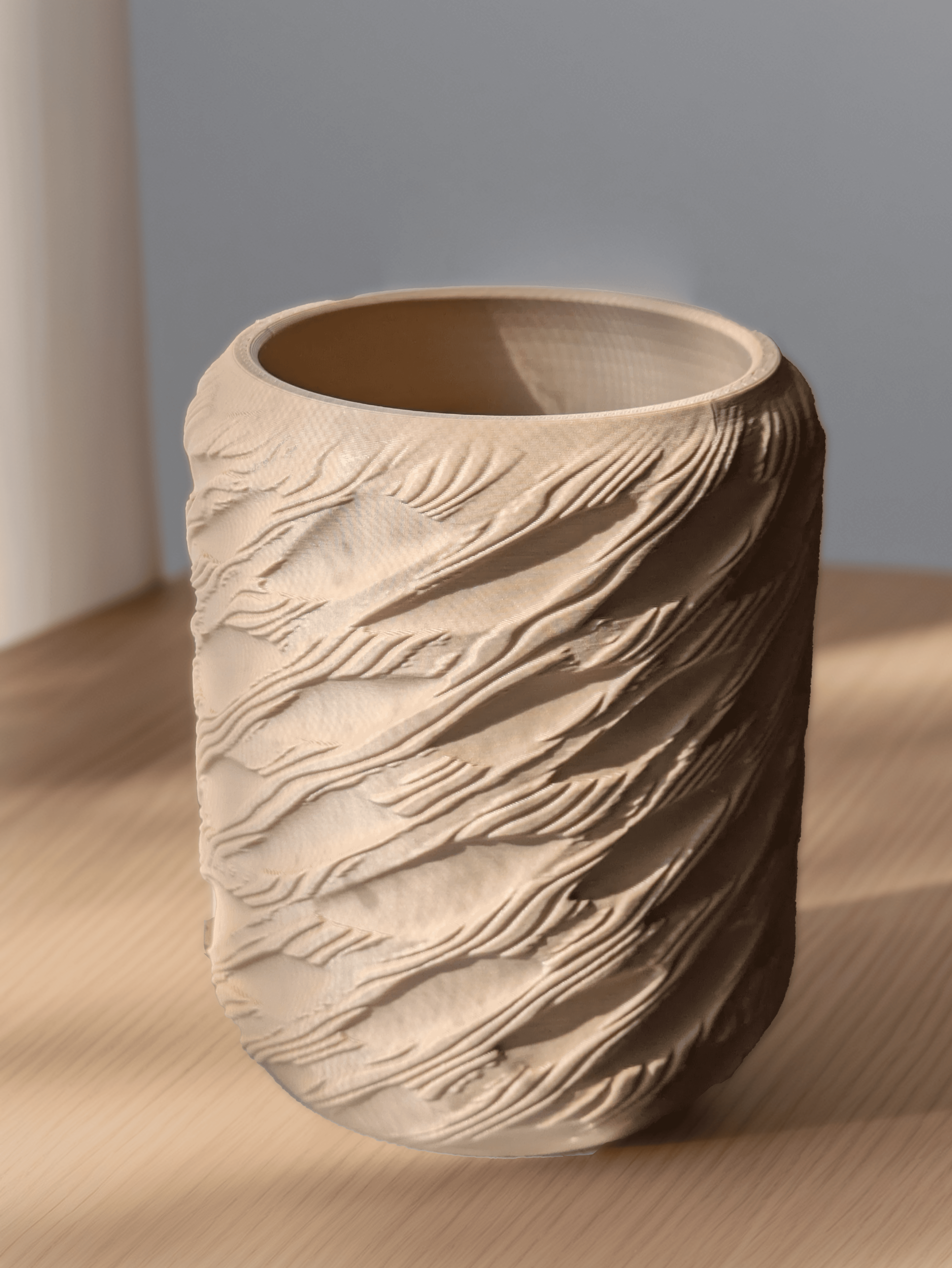 Dactyl Vase - Touchable Textured Vase 3d model