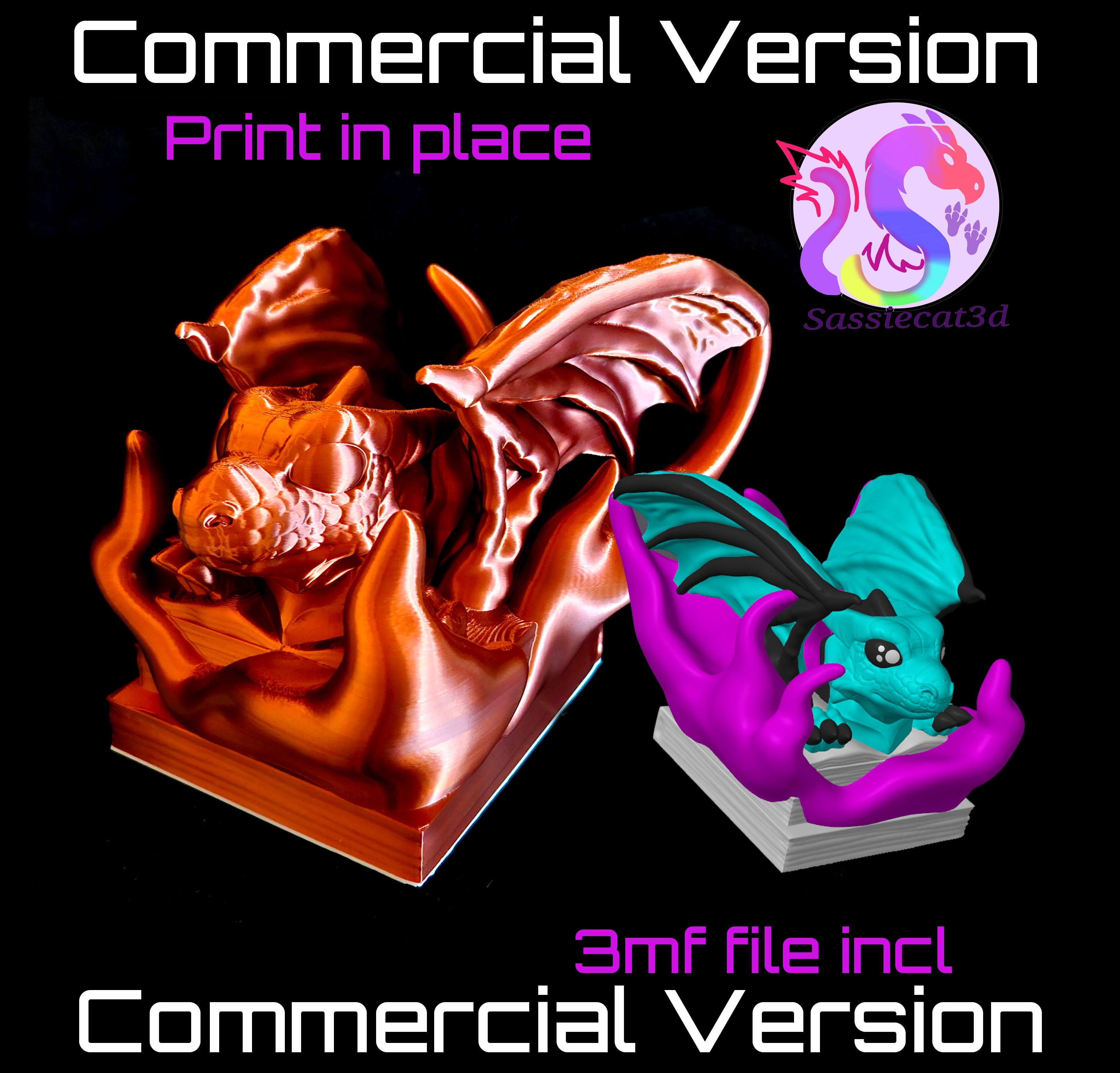 Emerging Book Dragon (Commercial Use) 3d model
