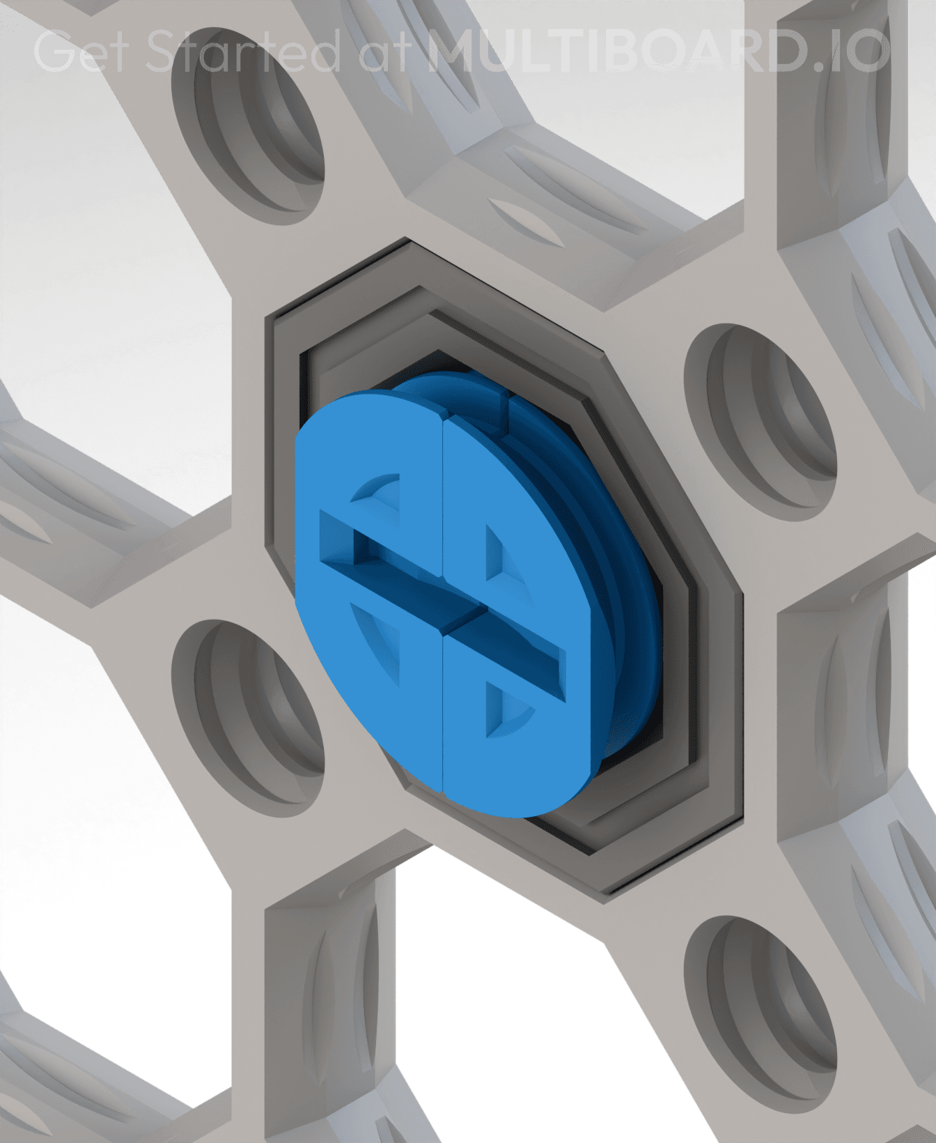 Mid Thread - Fix Point (Folded) 3d model