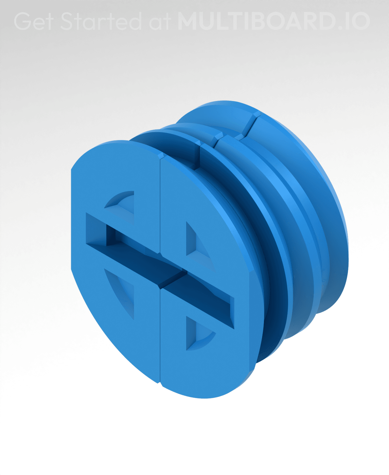 Mid Thread - Fix Point (Folded) 3d model