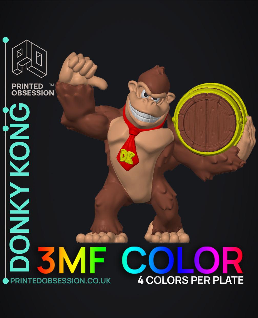 Donky Kong - Full Colour - 3MF Bambu 3d model