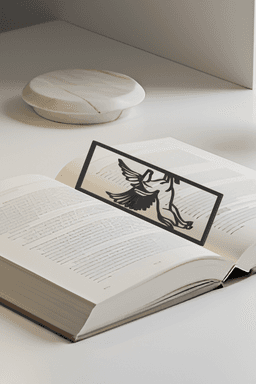 Pegasus Bookmark, Gift Idea 3d model