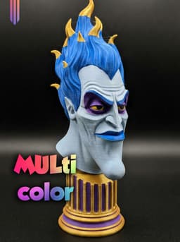 Hades Bust 3MF | Mythology Multi-Color | FDM 3d model