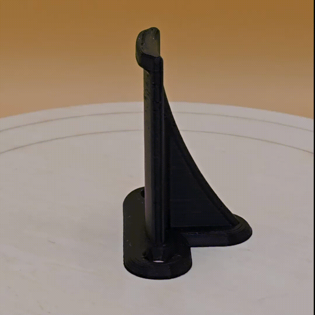 simple design headphone stand 3d model