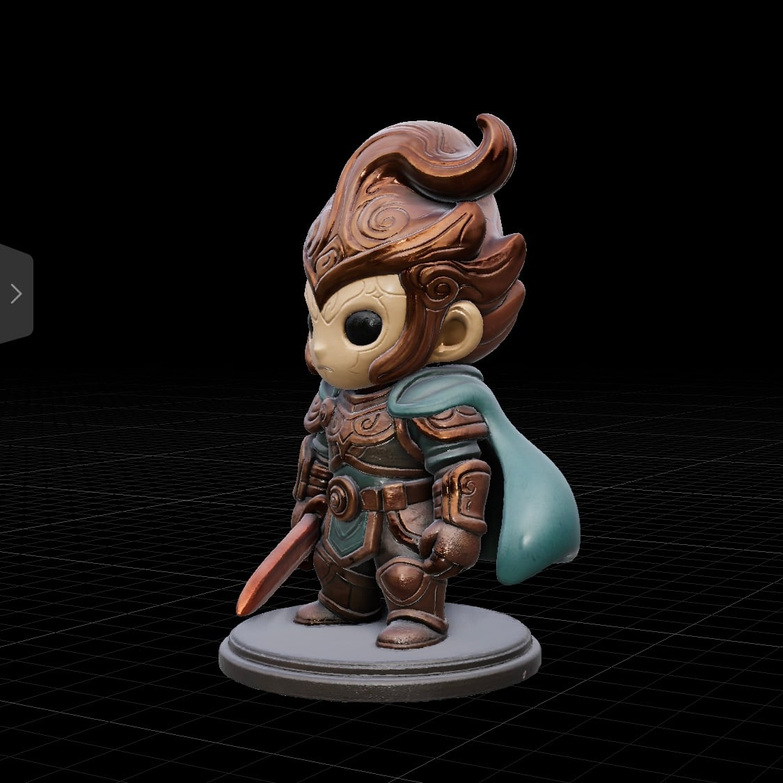 Mini Guardian of the Ember Realm 3d model