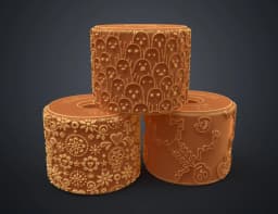 Halloween Middle Rollers (1-3) 3d model
