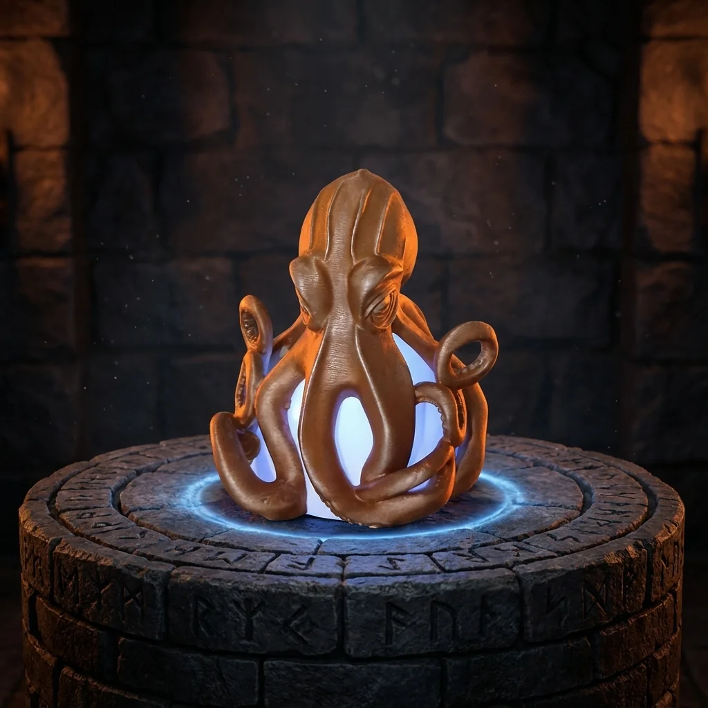 Kraken Night Lamp 3d model