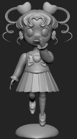 Sailor moon - ChibiChibi Doughtnut 3d model
