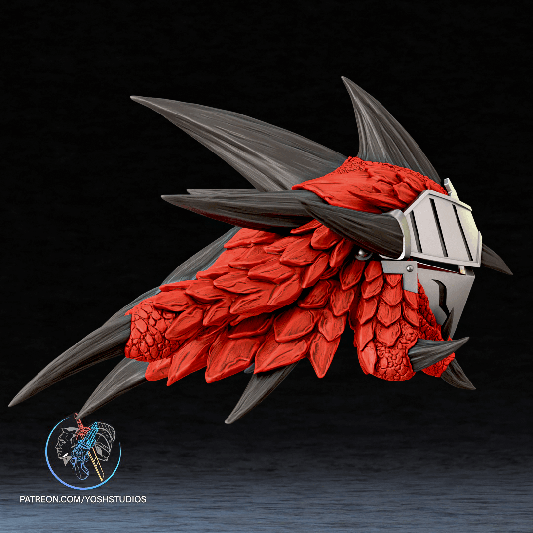 Rathalos helmet 3d Printer File STL 3d model