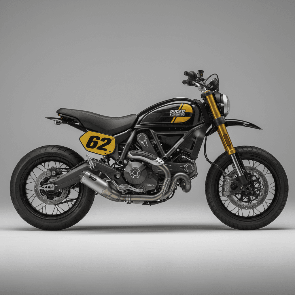 Ducati ScramblerFullThrottle Retro Motorcycle 3d model