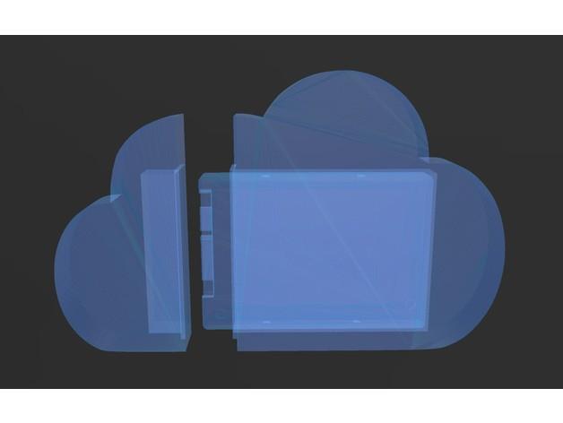 SSD Storage Box Cloud Drive Container  3d model
