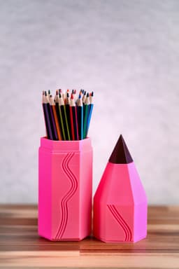 Color Pencil Box 3d model