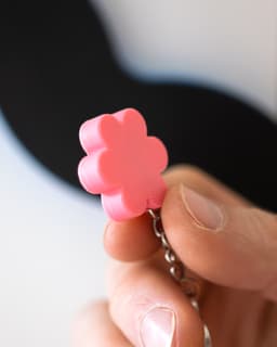 Blossom // Flatland Keychain Magnet 3d model