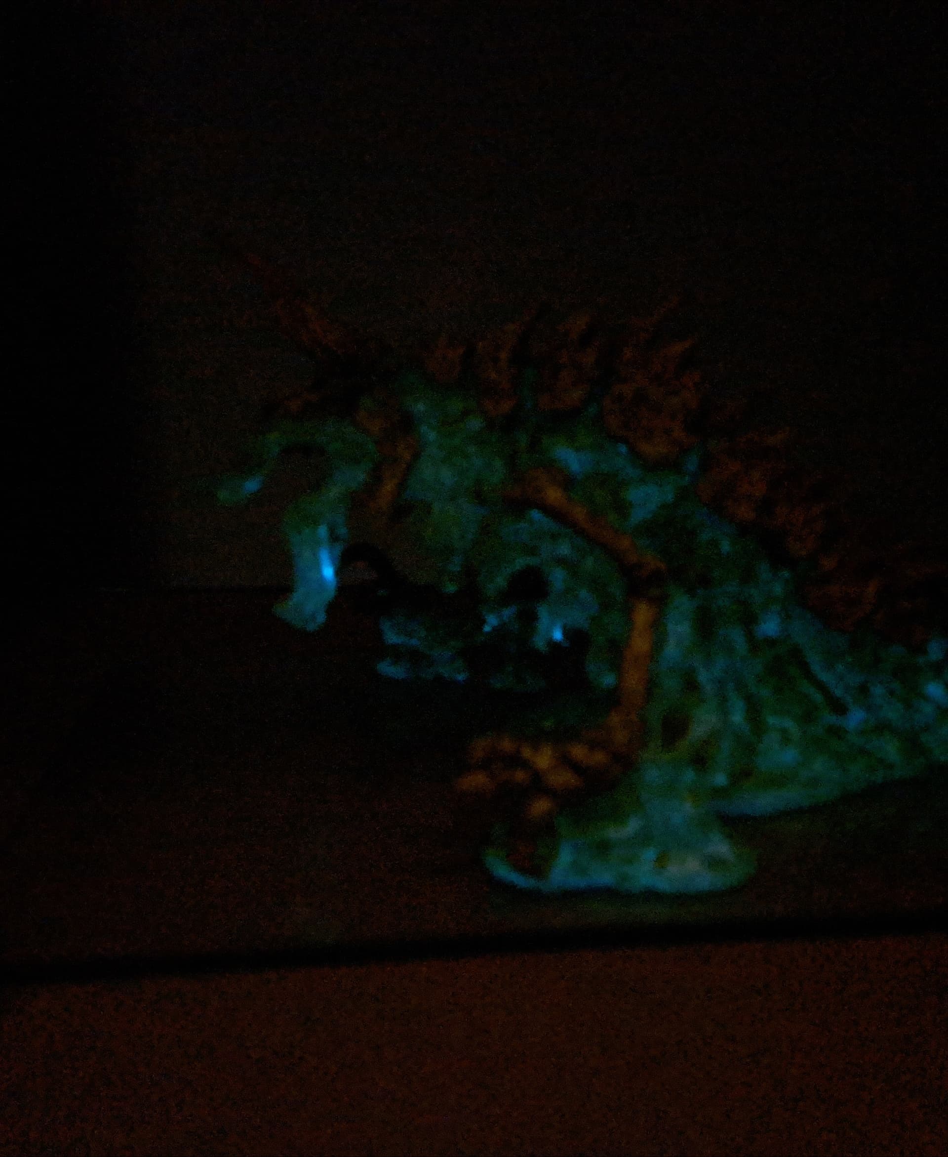Slime made with grafkit glow in the dark blue resin