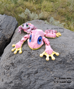Flexi Toon Tree Frog / no supports / 3mf included 3d model
