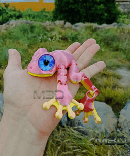 Flexi Toon Tree Frog / no supports / 3mf included 3d model