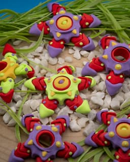 Articulated Fidget Starfish_colors.3mf 3d model