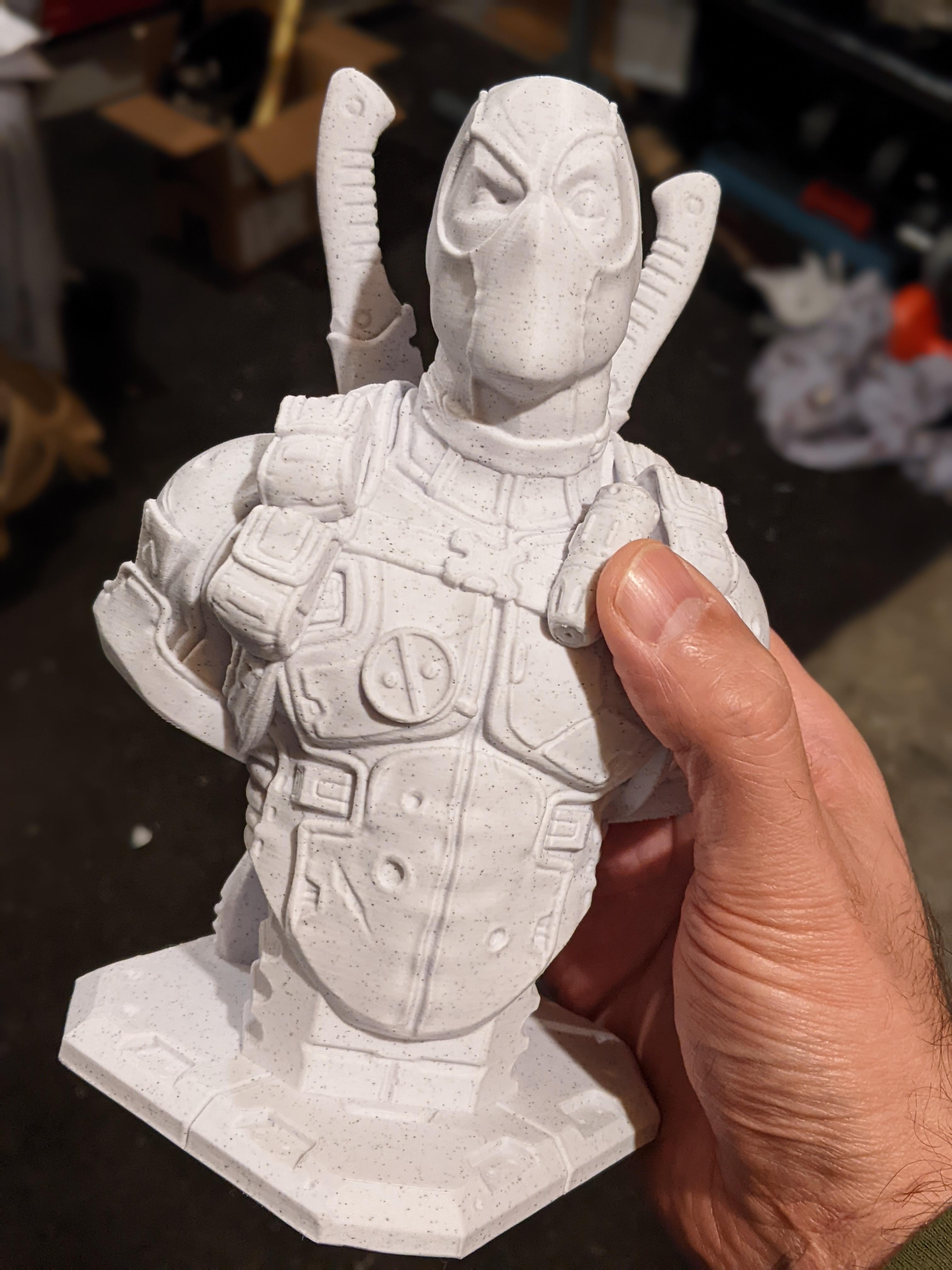 Deadpool bust (Remastered Supportless Edition) (fan art) 3d model