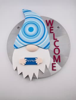 Modular Gnome Welcome Sign 3d model