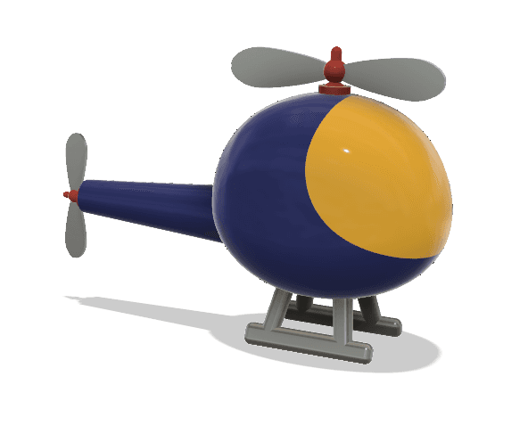 Cutie Helicopter 3d model
