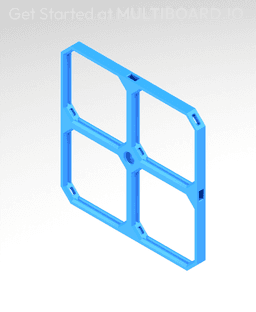 4x4 MU (2x2 LU) - MultiBoard Square Plate 3d model