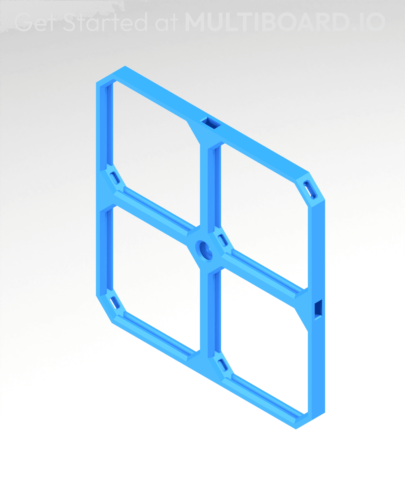 4x4 MU (2x2 LU) - MultiBoard Square Plate 3d model
