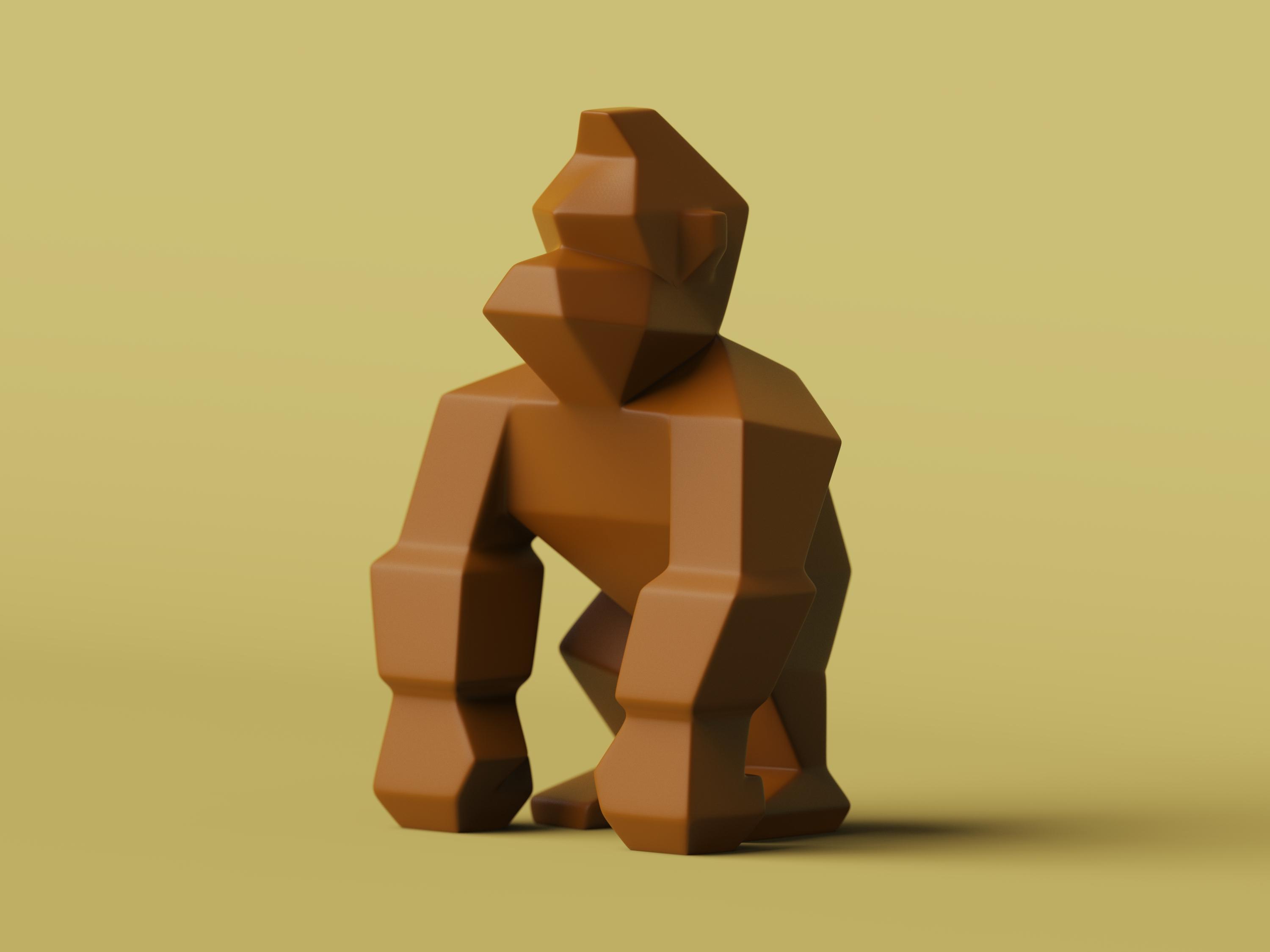 Low-poly Donkey Kong - Remastered 3d model