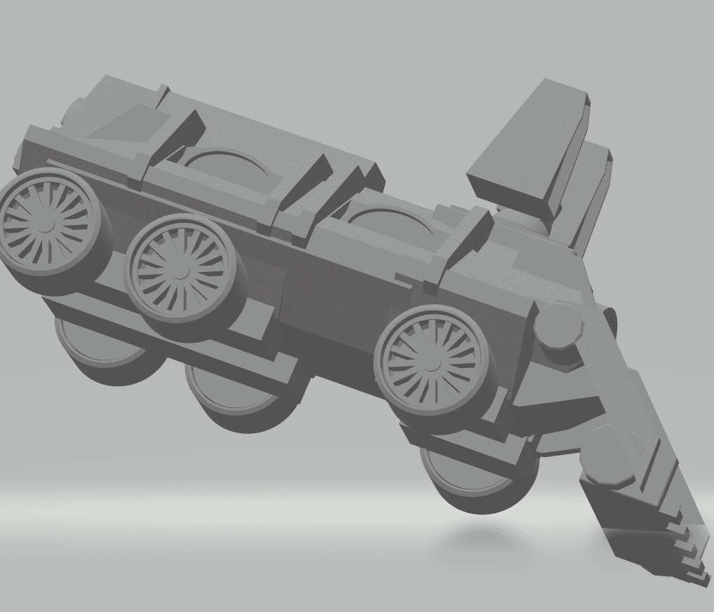 FHW: Dairr Knocker mining tank with sonic cannon (BoD) 3d model