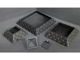 WORN STONE PYRAMID with SECRET COMPARTMENT 3d model