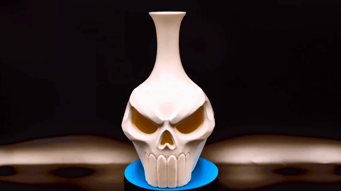 Skull Vase - No Supports 3d model