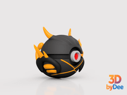 Mewtwo (Shadow X) Poke Ball 3d model