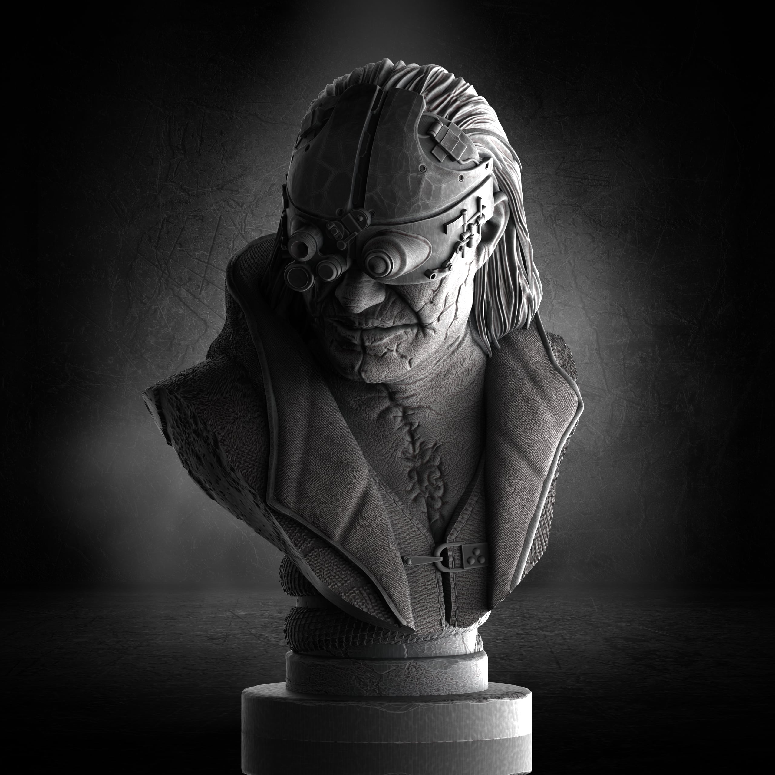Victor Gideon bust (Pre-Supported) 3d model