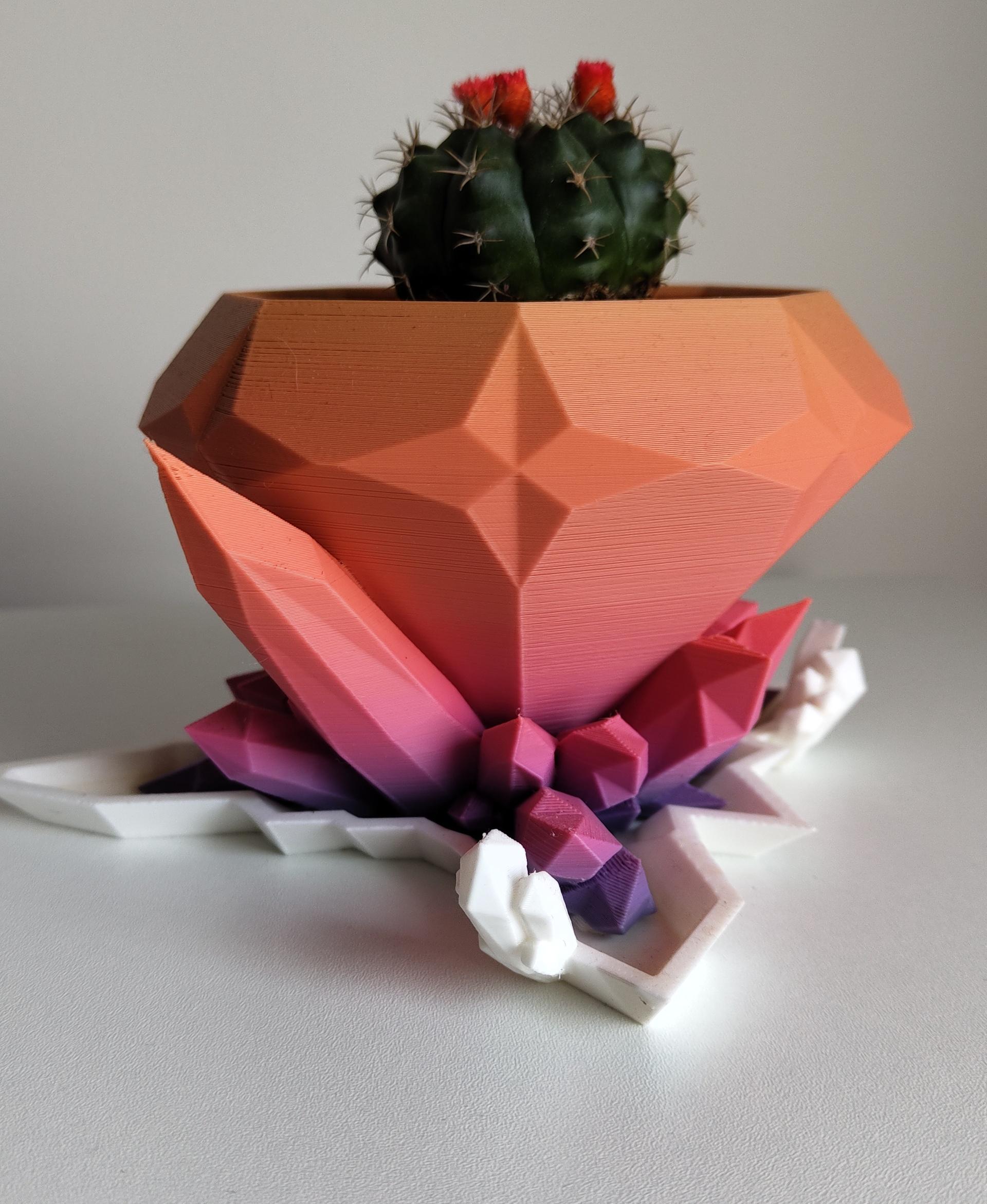 Diamond planter 3d model