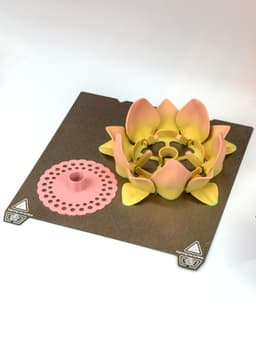 Flower: Self-Adjusting Coaster 3d model