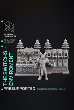 Switchboard - Dr Frankensteins Monster - PRESUPPORTED - Illustrated and Stats - 32mm scale 3d model