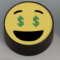 Smiley Money Face - Spare Change Container 3d model