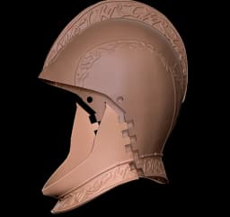 DRAKEBLOOD HELMET CANONICAL BUNDLE – 3 BEVOR SYSTEMS life size – Dark Souls Fan Art 3d model