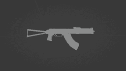 LOWPOLY AKS74 SMG for 3D printing 3d model