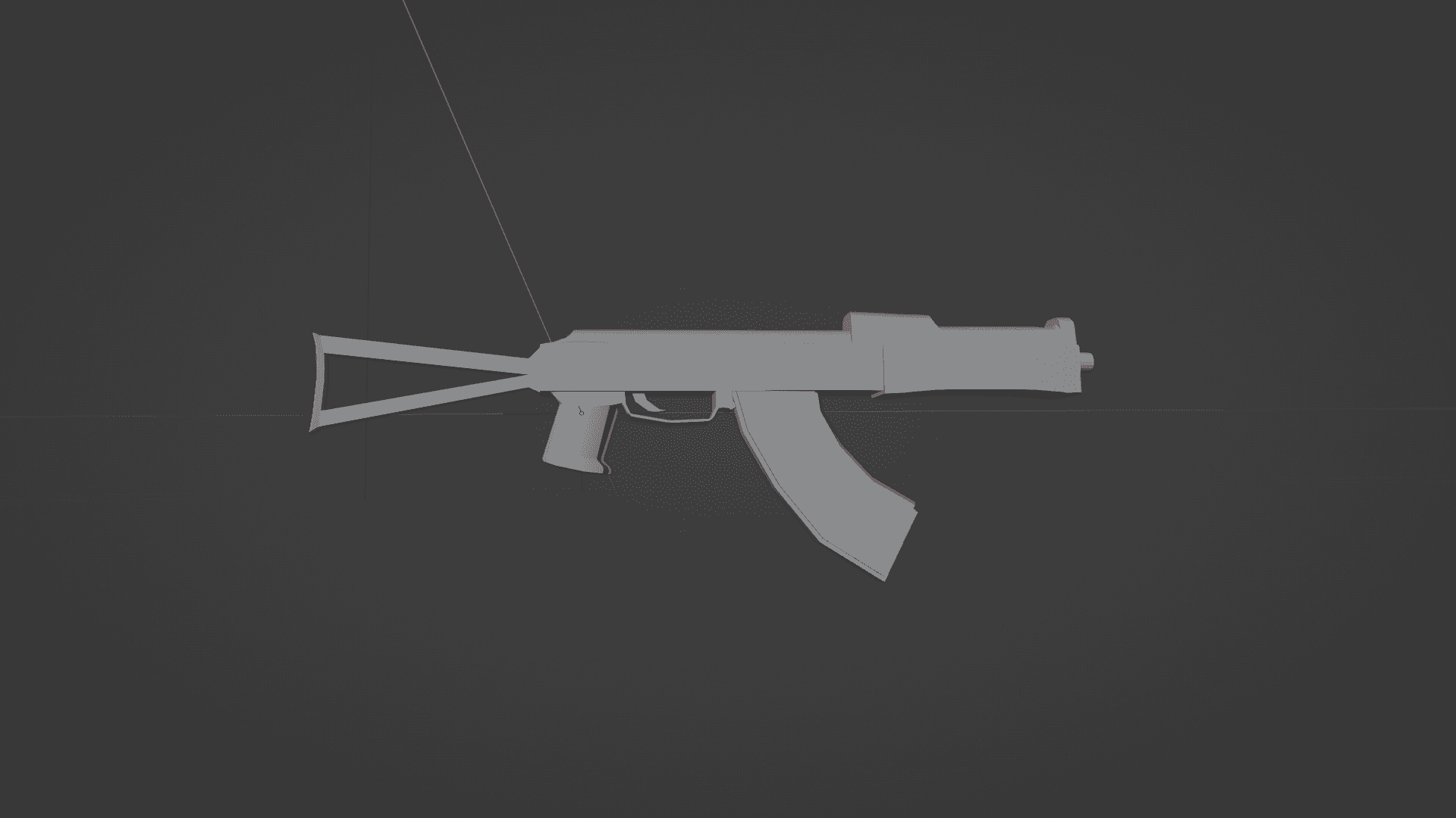 LOWPOLY AKS74 SMG for 3D printing 3d model