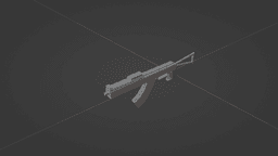 LOWPOLY AKS74 SMG for 3D printing 3d model