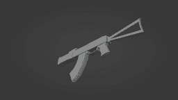LOWPOLY AKS74 SMG for 3D printing 3d model