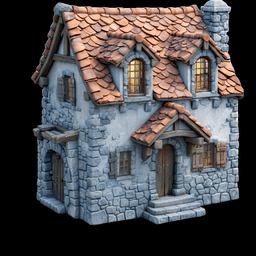 Charming_Stone_Cottag_Rpg_WorkShop3D 3d model