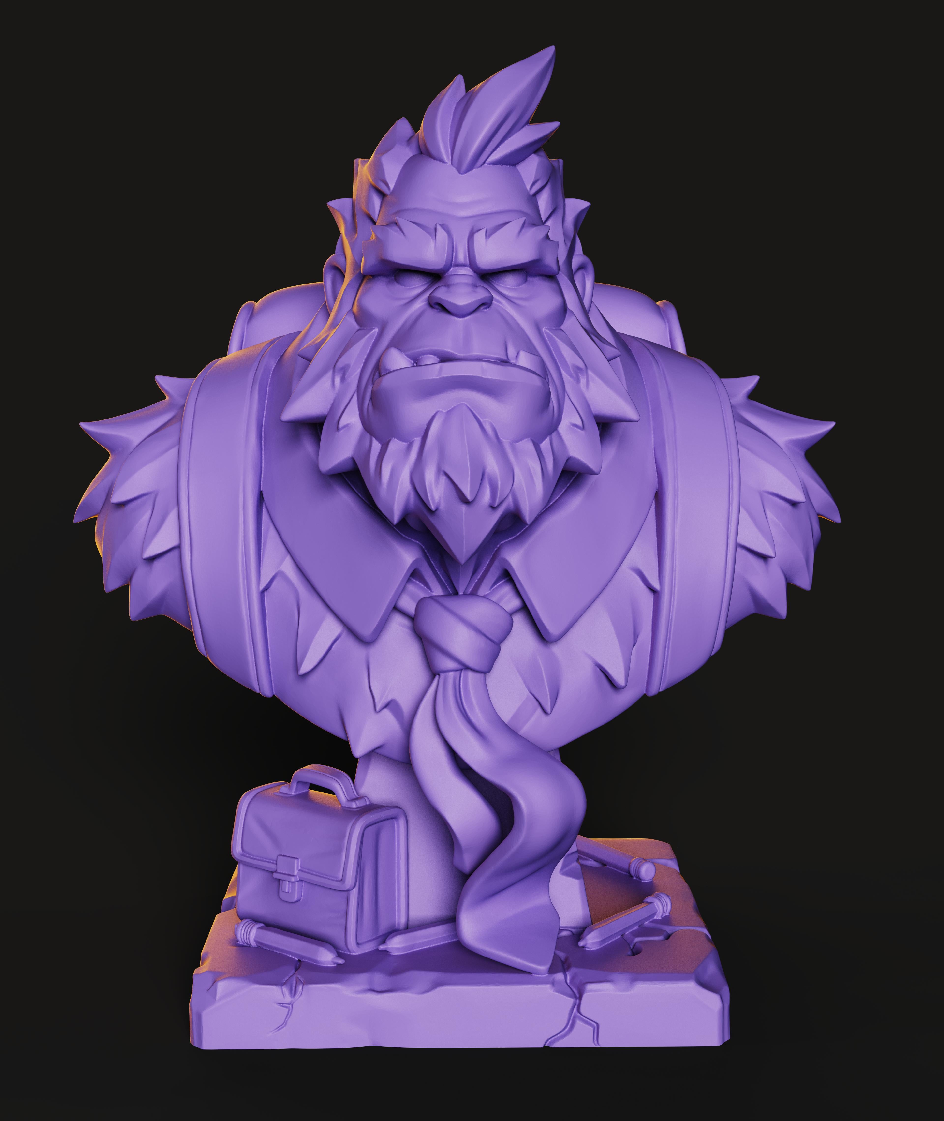 Bigfoot Bust | Elite Exclusive Custom Design 3d model