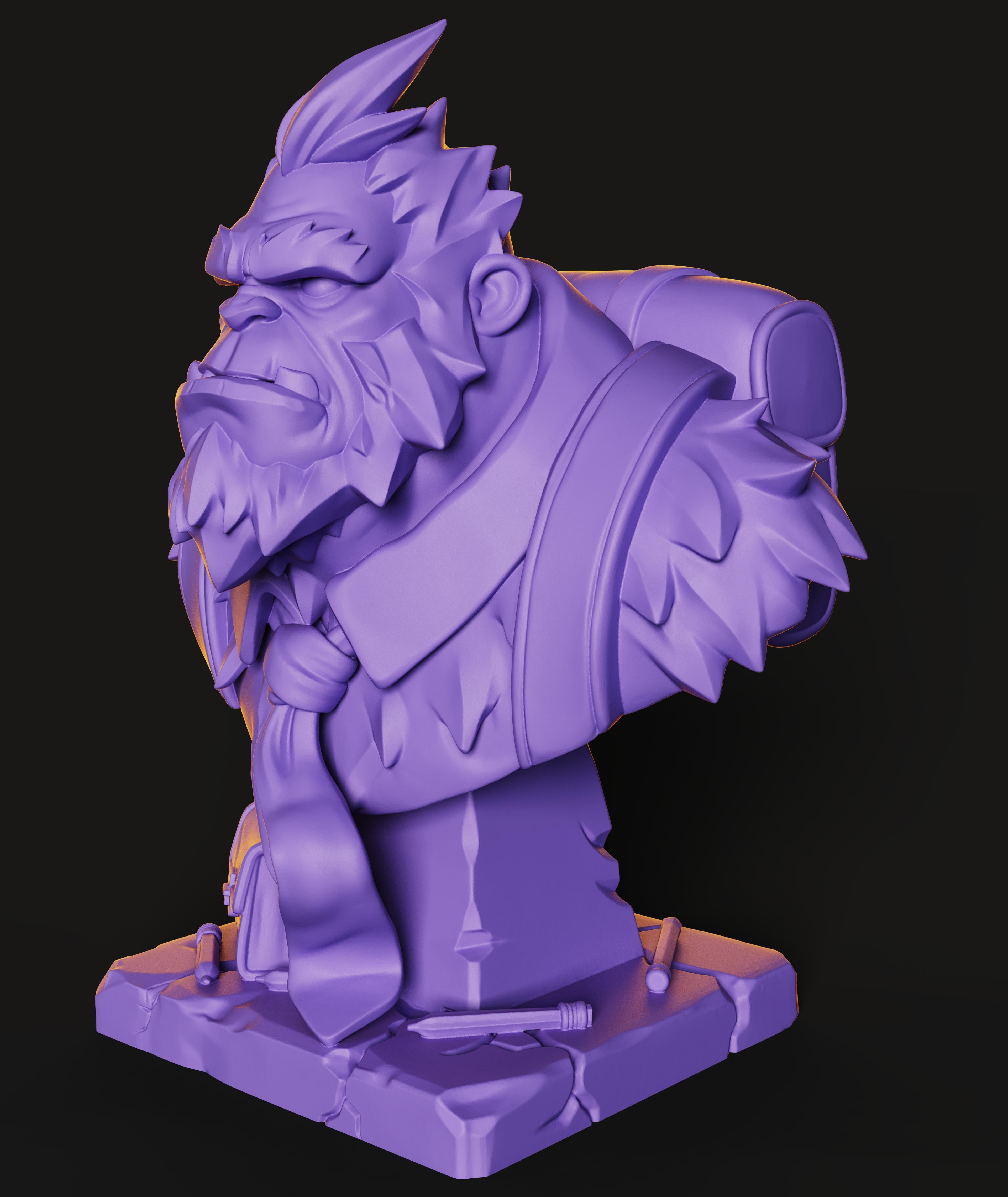 Bigfoot Bust | Elite Exclusive Custom Design 3d model