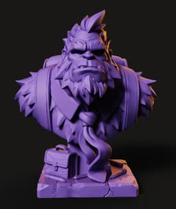Bigfoot Bust | Elite Exclusive Custom Design 3d model