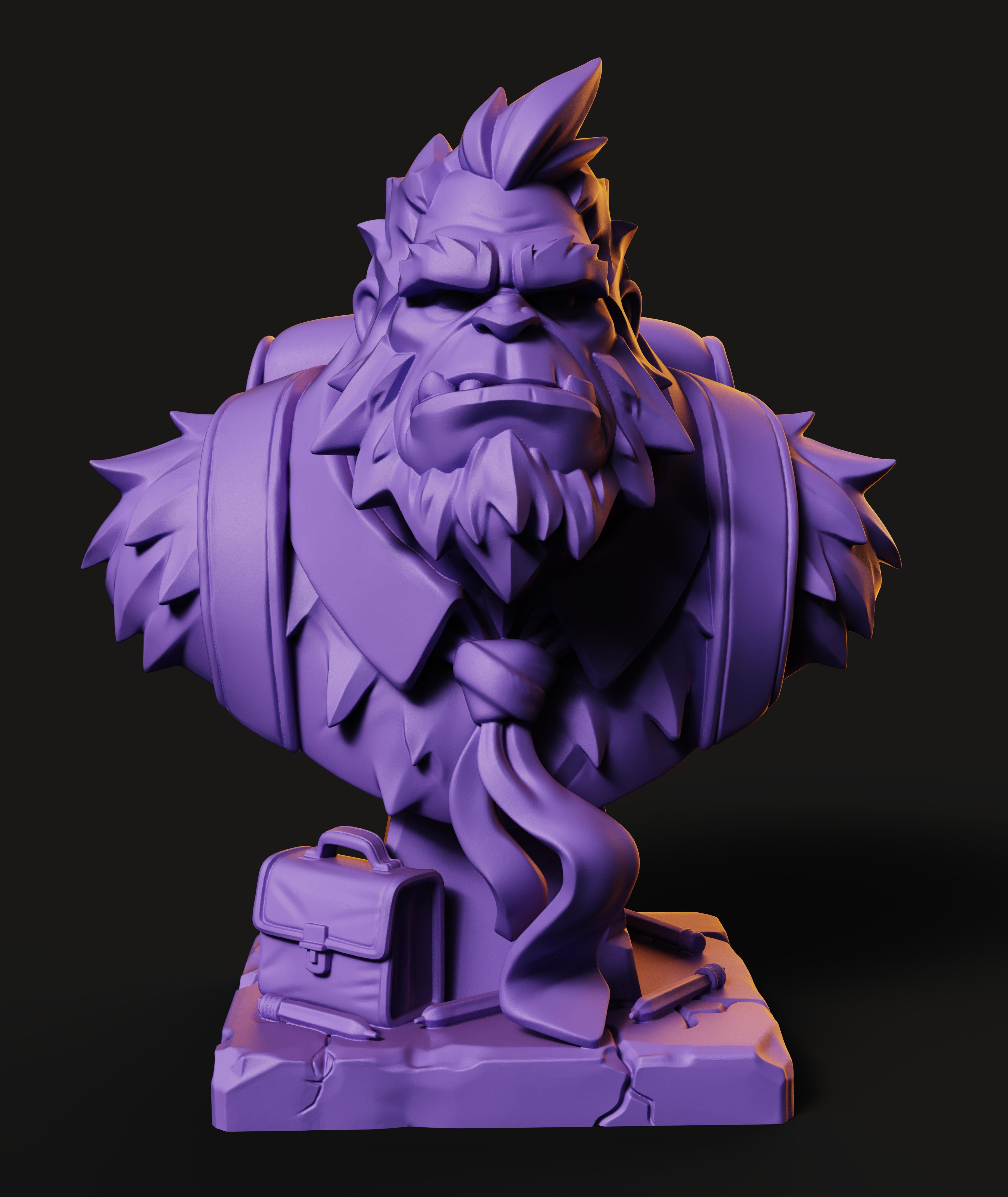 Bigfoot Bust | Elite Exclusive Custom Design 3d model