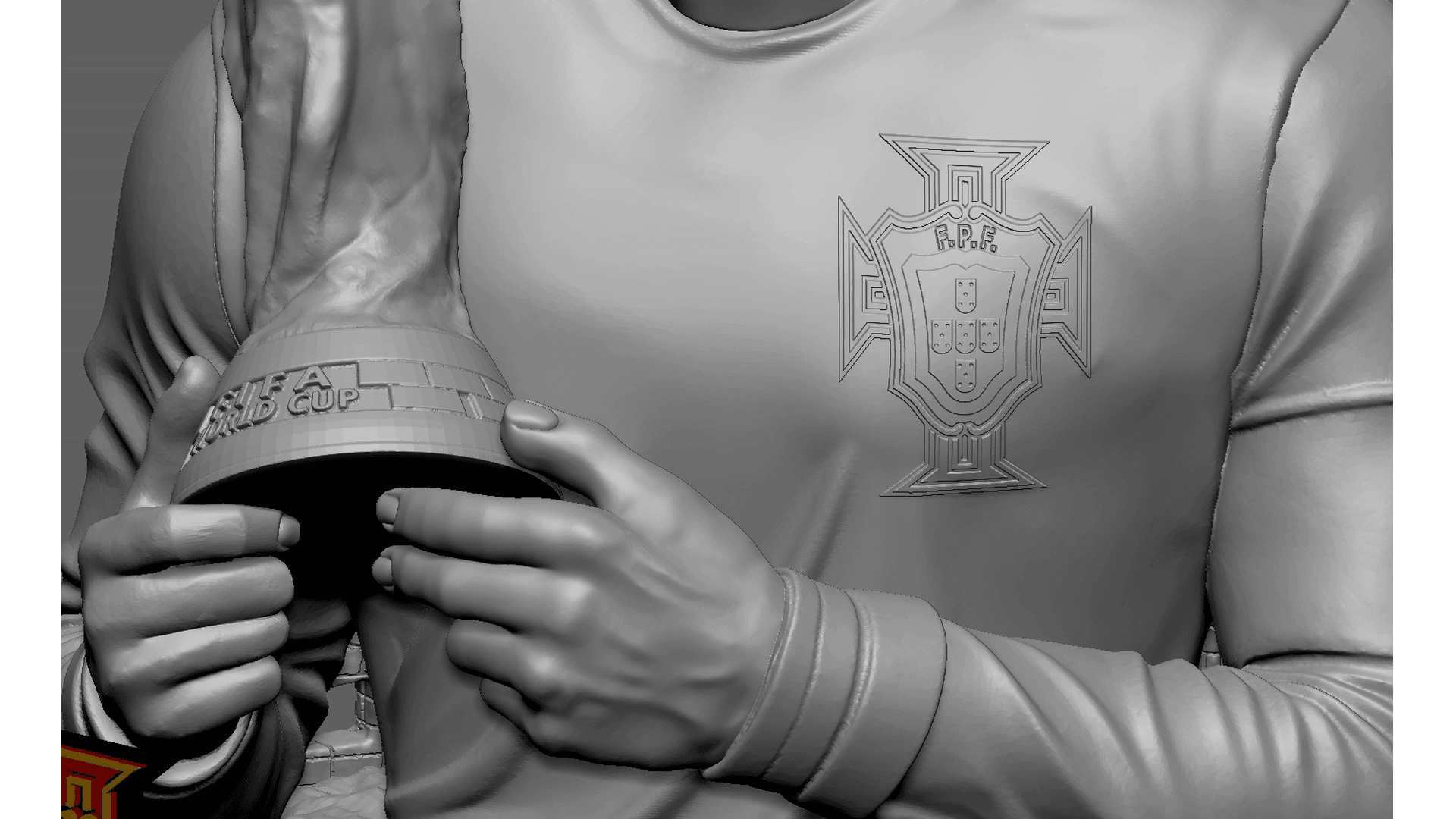 Cristiano Ronaldo 3D Scanning STL Printable 3d model
