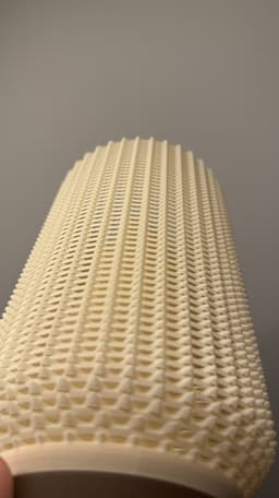 Corn Table Lamp – E27 | Ripple Weave Shade 3d model