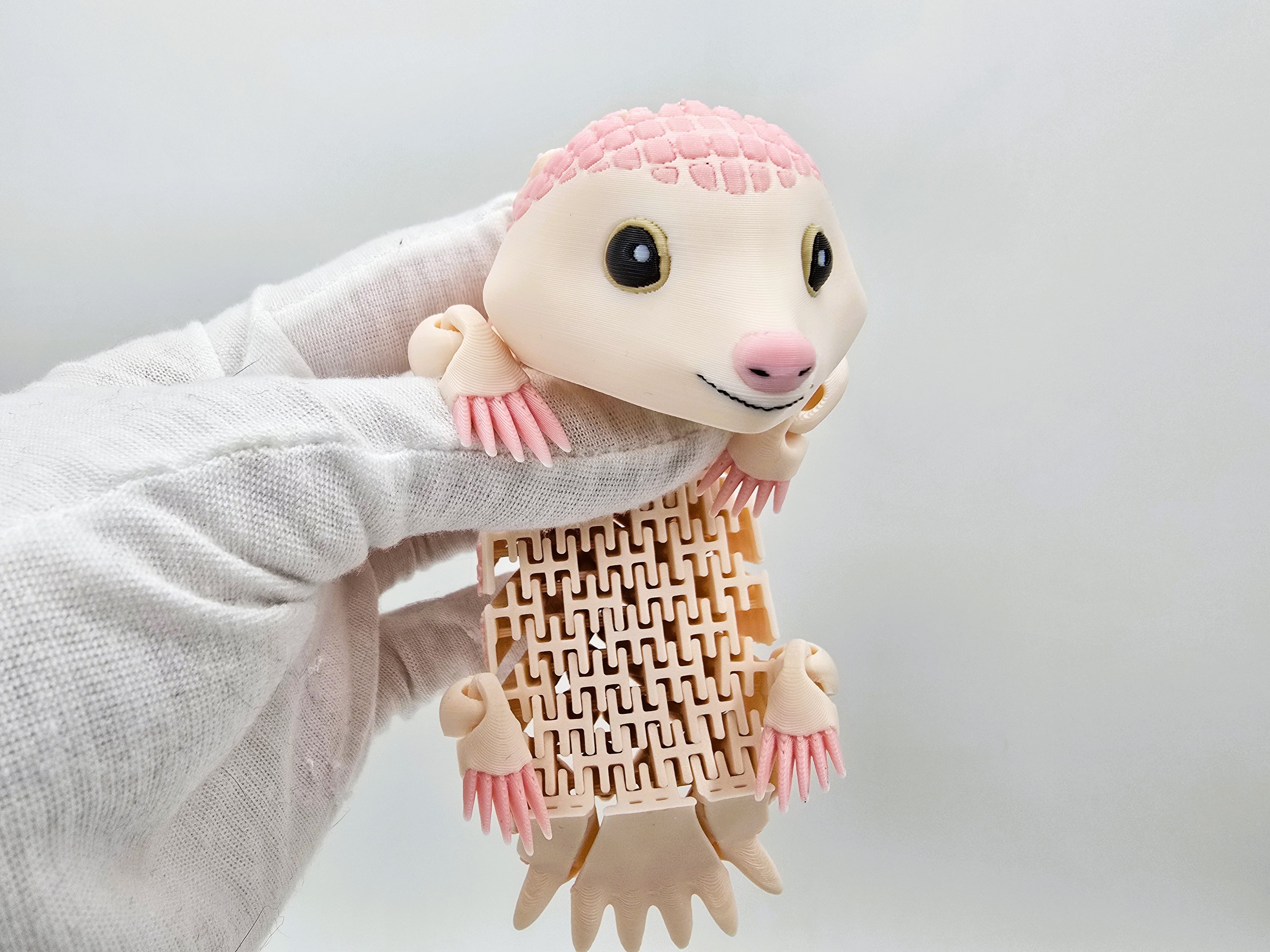 Flexi Pink Fairy Armadillo 3d model