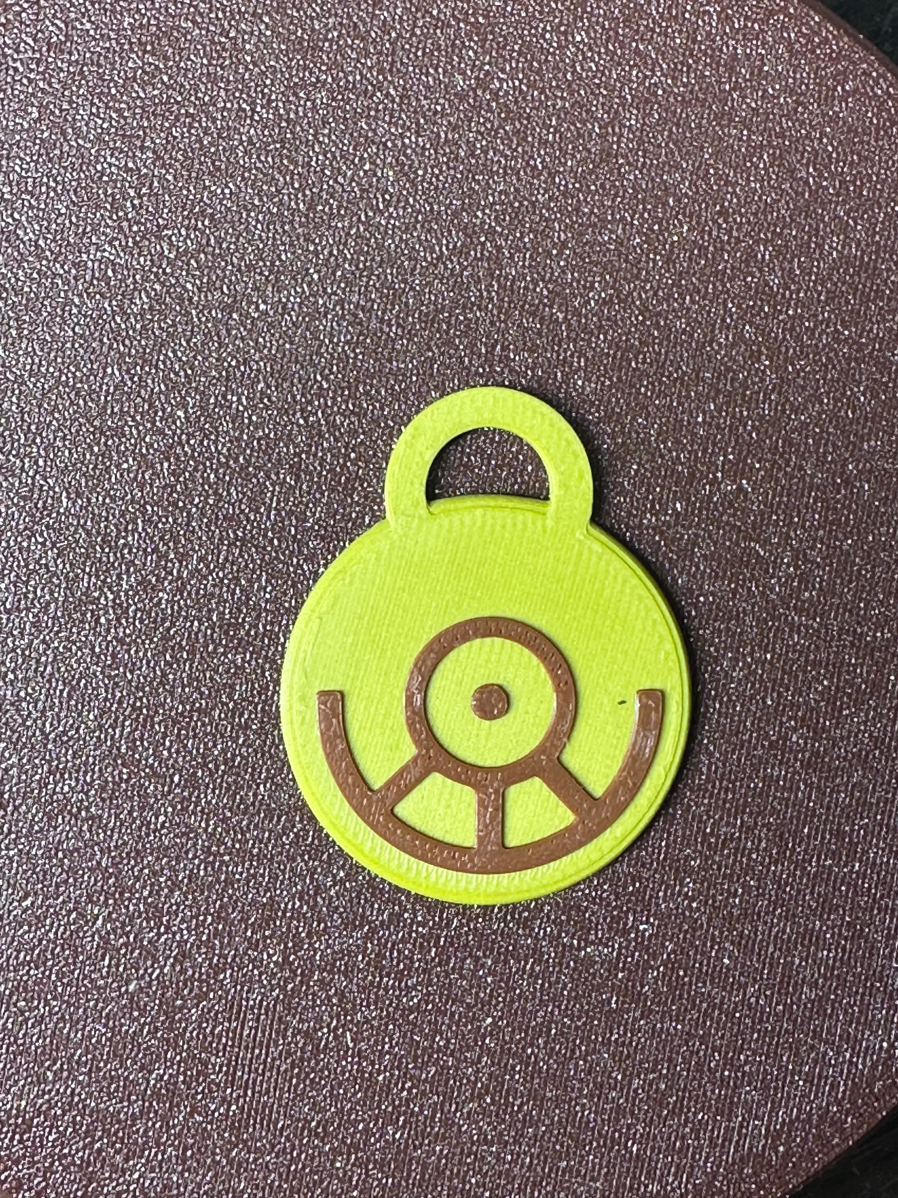 POKEMON UNOWN MMU KEYCHAIN OR BAG PULL “U” 3d model